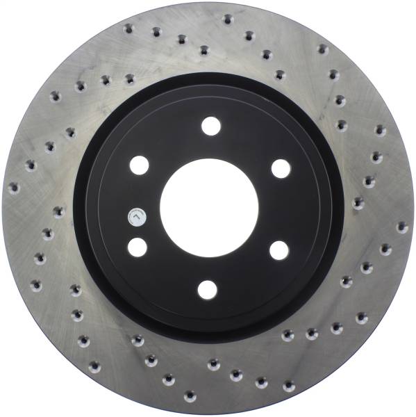 Stoptech - StopTech Sport Cross Drilled Brake Rotor Front Left 128.42085L