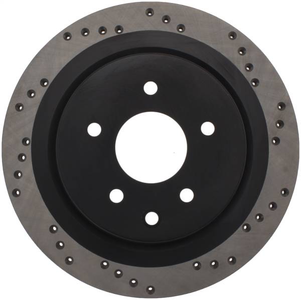 Stoptech - StopTech 08-09 Infiniti EX35 / 05-08 G35 / 09 G37 / 06-09 M35/M45 Drilled Left Rear Rotor - 128.42088L