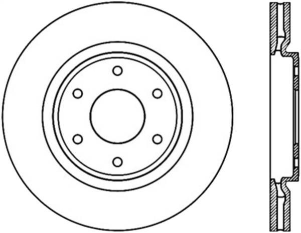 Stoptech - StopTech Sport Cross Drilled Brake Rotor Front Right 128.42094R