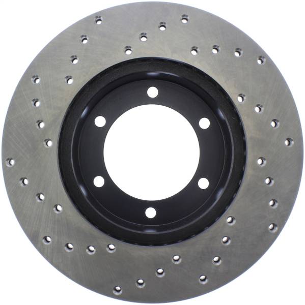 Stoptech - StopTech Sport Cross Drilled Brake Rotor Front Left 128.44044L