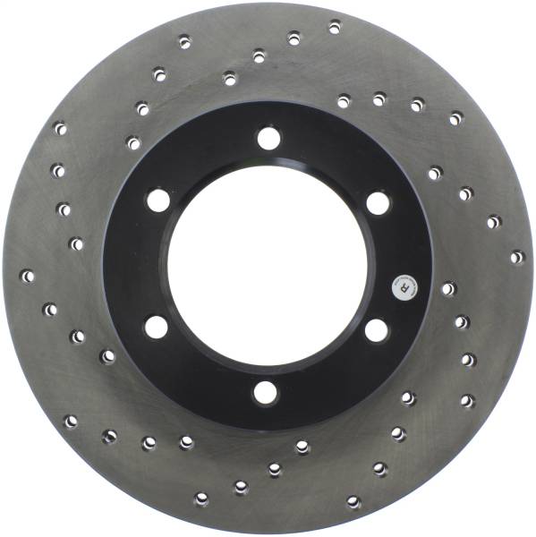 Stoptech - StopTech Sport Cross Drilled Brake Rotor Front Right 128.44044R