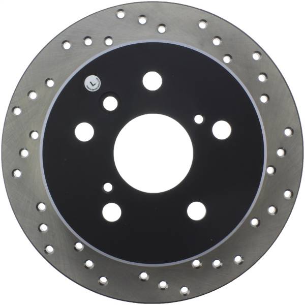Stoptech - StopTech Sport Cross Drilled Brake Rotor Rear Left 128.44085L
