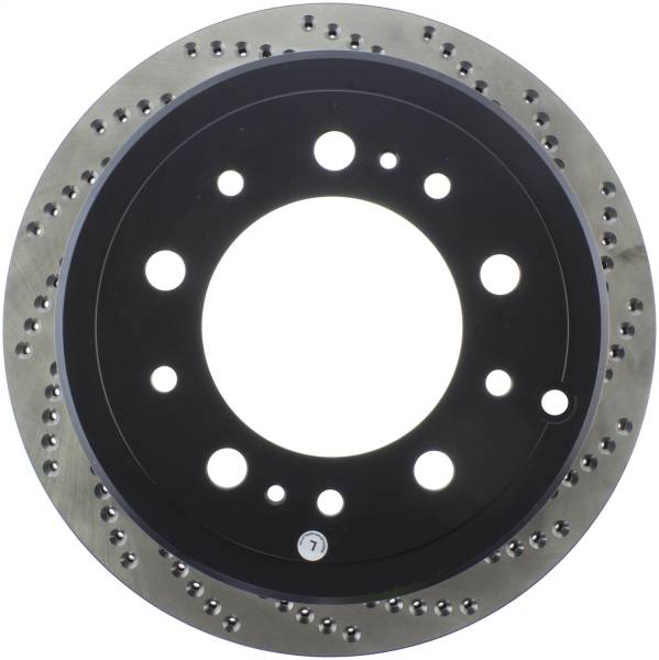 Stoptech - StopTech Sport Cross Drilled Brake Rotor Rear Left 128.44087L
