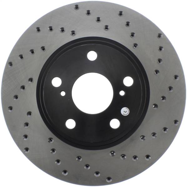 Stoptech - StopTech Sport Cross Drilled Brake Rotor Front Left 128.44088L