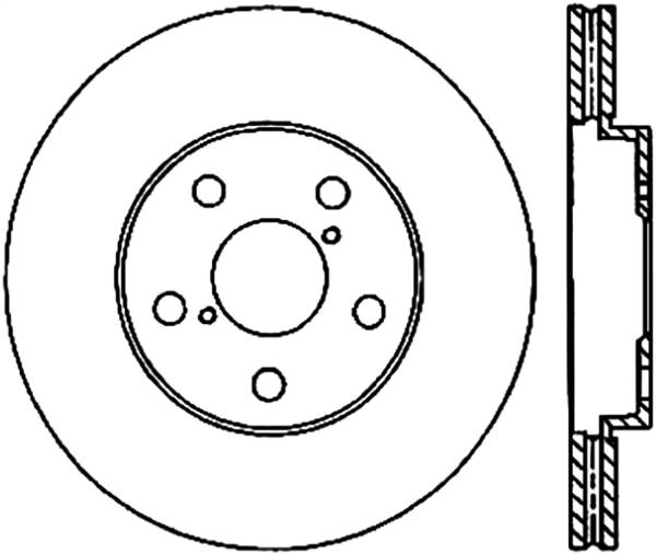 Stoptech - StopTech 06-09 Lexus IS350 / 07-08 GS350 2WD Drilled Left Front Rotor - 128.44138L