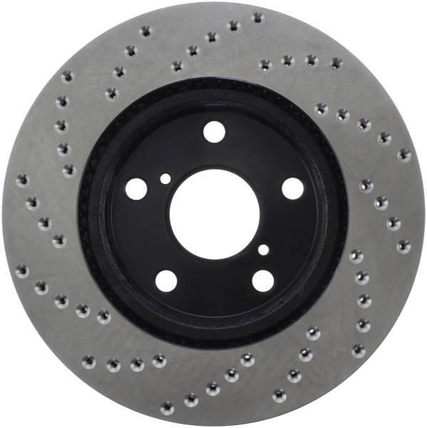 Stoptech - StopTech Sport Cross Drilled Brake Rotor Front Left 128.44147L