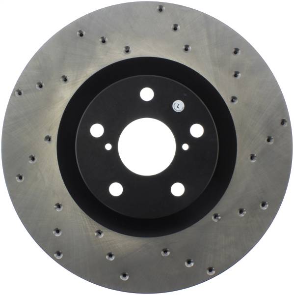 Stoptech - StopTech Sport Cross Drilled Brake Rotor Front Left 128.44170L