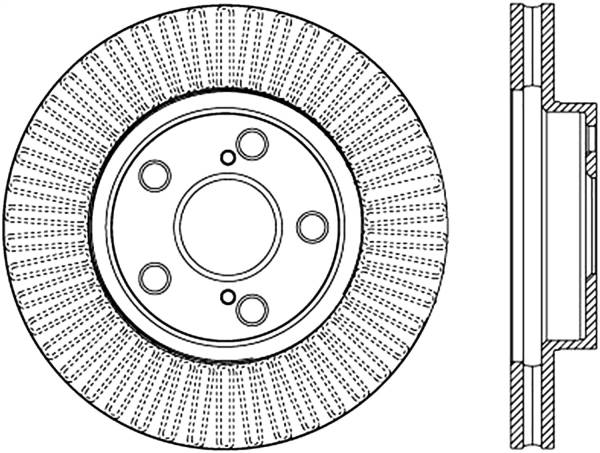 Stoptech - StopTech Sport Cross Drilled Brake Rotor - Rear Left - 128.44172R