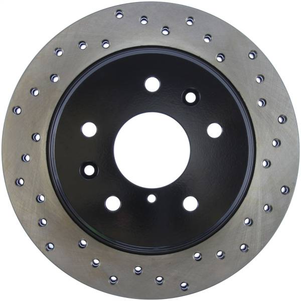 Stoptech - StopTech Sport Cross Drilled Brake Rotor Rear Left 128.45024L