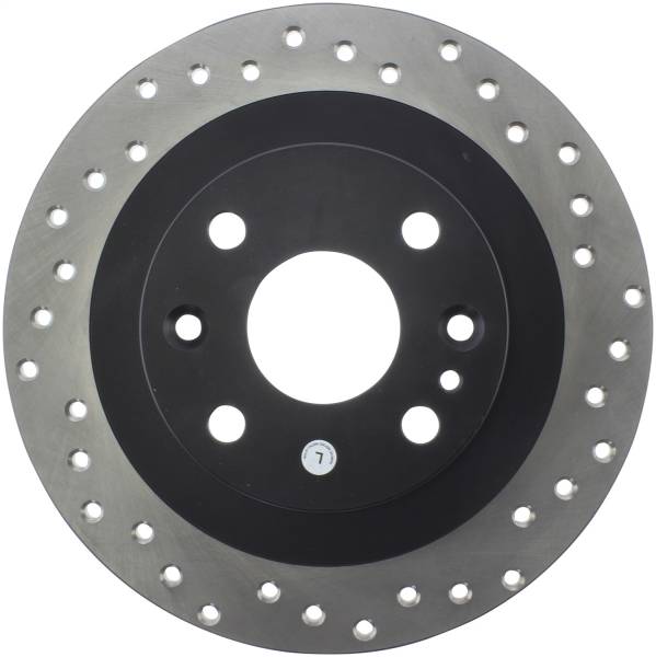Stoptech - StopTech Sport Cross Drilled Brake Rotor Rear Left 128.45041L