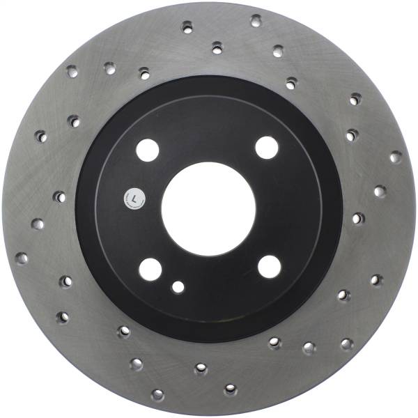 Stoptech - StopTech Sport Cross Drilled Brake Rotor Front Left 128.45058L