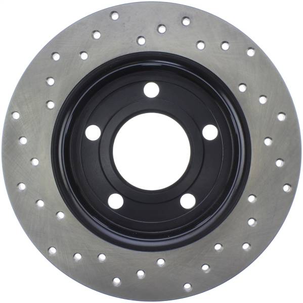 Stoptech - StopTech Sport Cross Drilled Brake Rotor Rear Left 128.45066L