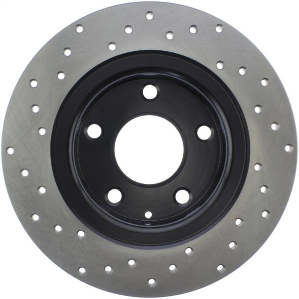 Stoptech - StopTech Sport Cross Drilled Brake Rotor Rear Left 128.45085L