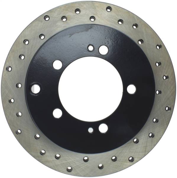 Stoptech - StopTech Sport Cross Drilled Brake Rotor Rear Left 128.46033L