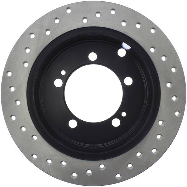 Stoptech - StopTech Sport Cross Drilled Brake Rotor Rear Left 128.46047L