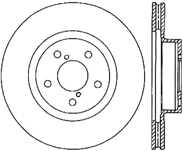 Stoptech - StopTech 05-10 Subaru Legacy / 10 Outback Drilled Left Front Rotor - 128.47024L