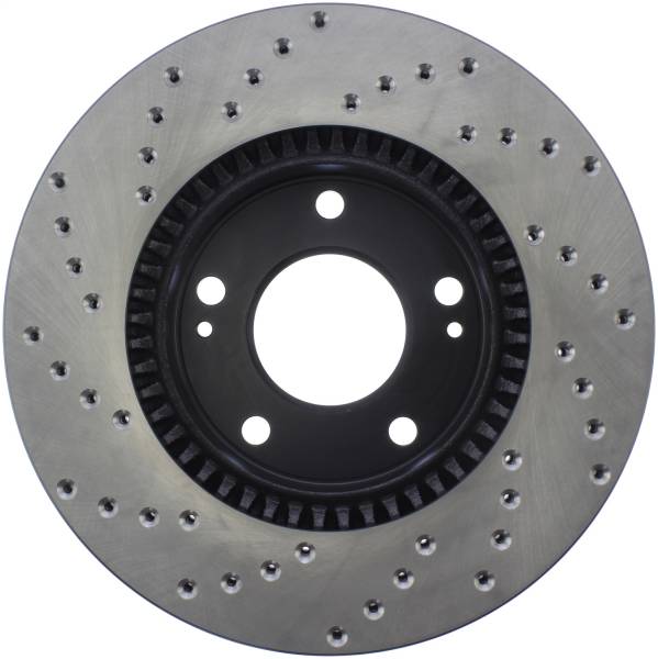 Stoptech - StopTech Sport Cross Drilled Brake Rotor Front Left 128.51015L