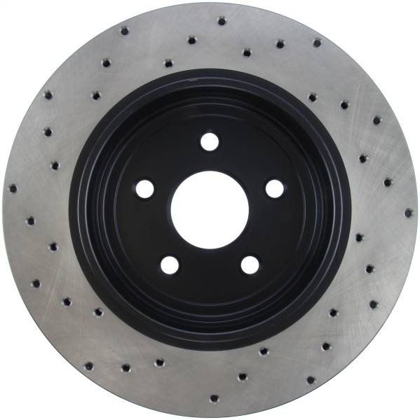 Stoptech - StopTech Sport Cross Drilled Brake Rotor Rear Left 128.58004L