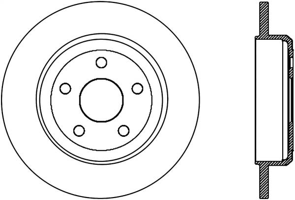 Stoptech - StopTech Drilled Sport Brake Rotor 11-17 Jeep Grand Cherokee (Excludes SRT8) - 128.58005L