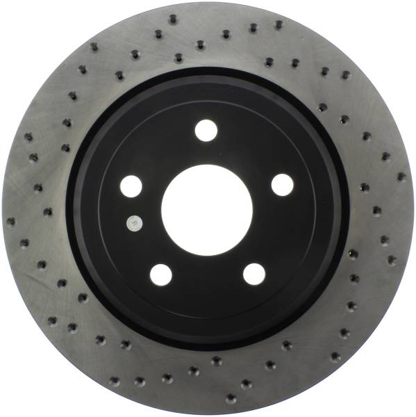 Stoptech - StopTech Sport Cross Drilled Brake Rotor - Front Left - 128.58009R