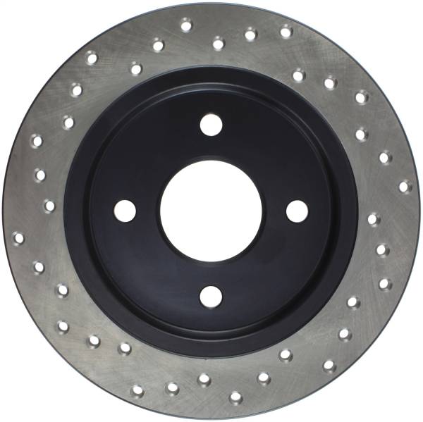 Stoptech - StopTech Sport Cross Drilled Brake Rotor Rear Left 128.61070L