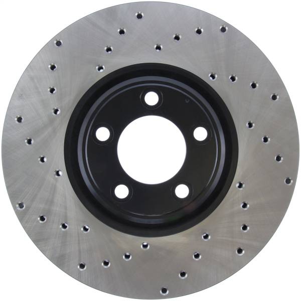 Stoptech - StopTech Sport Cross Drilled Brake Rotor; Front Right