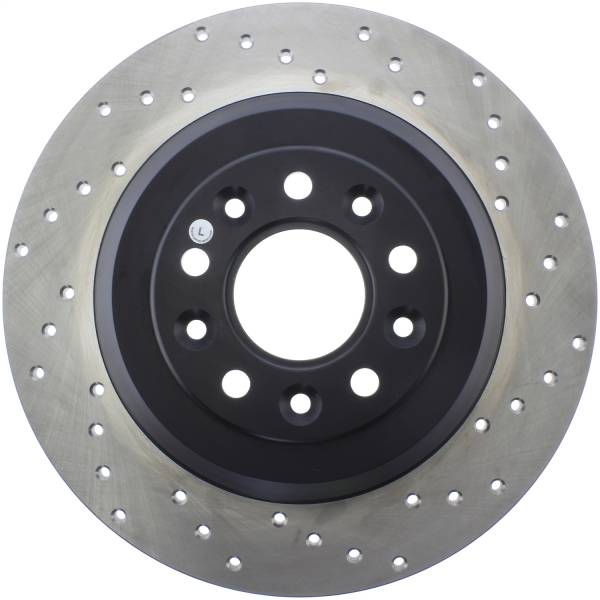 Stoptech - StopTech Sport Cross Drilled Brake Rotor Rear Left 128.61081L