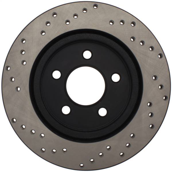 Stoptech - StopTech 05-10 Ford Mustang V6/4.0L / GT V8/4.6L Cross Drilled Left Rear Rotor - 128.61087L