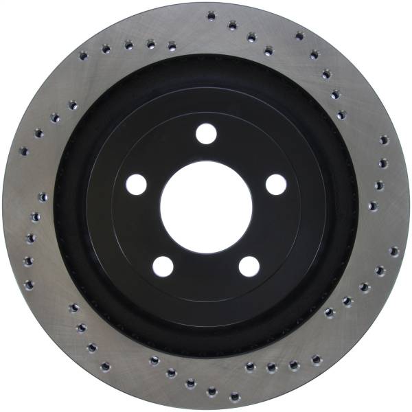 Stoptech - StopTech Cross Drilled Sport Brake Rotor - 2015 Ford Mustang - Rear Left - 128.61109L
