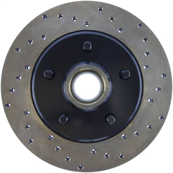 Stoptech - StopTech Sport Cross Drilled Brake Rotor Front Left 128.62012L