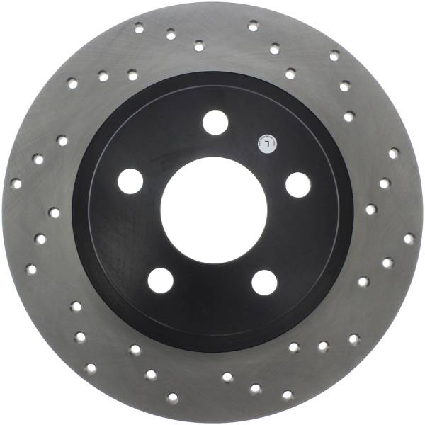 Stoptech - StopTech Sport Cross Drilled Brake Rotor Rear Left 128.62064L