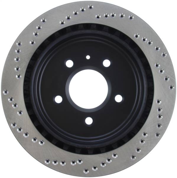 Stoptech - StopTech Sport Cross Drilled Brake Rotor Rear Left 128.62071L