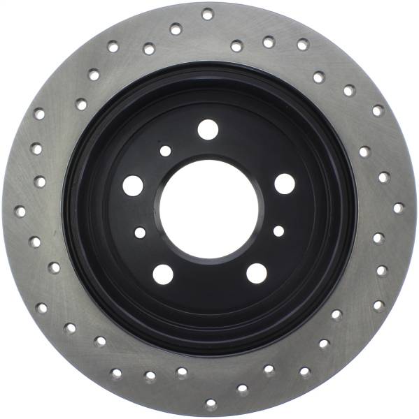 Stoptech - StopTech Sport Cross Drilled Brake Rotor Rear Left 128.62097L