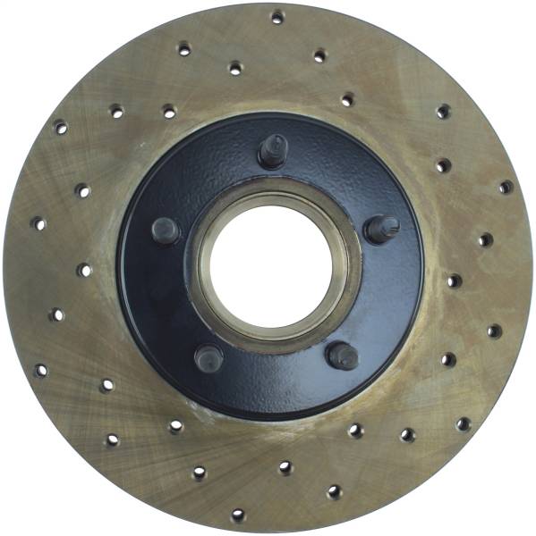 Stoptech - StopTech Sport Cross Drilled Brake Rotor Front Left 128.65050L
