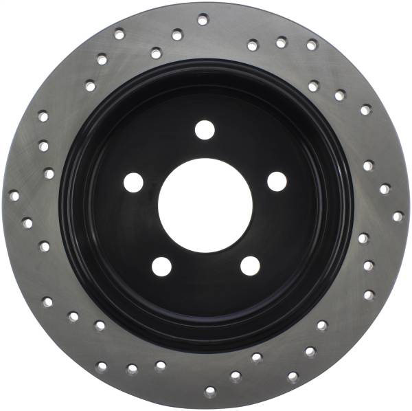 Stoptech - StopTech Sport Cross Drilled Brake Rotor Rear Left 128.65052L