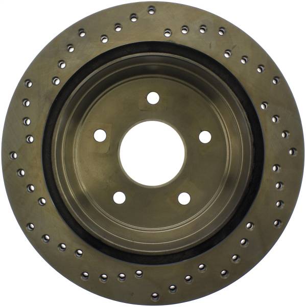 Stoptech - StopTech Sport Cross Drilled Brake Rotor Rear Left 128.66039L