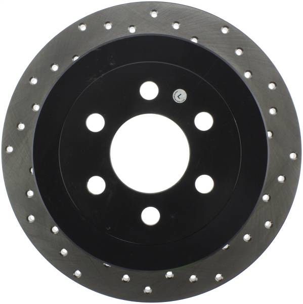 Stoptech - StopTech Sport Cross Drilled Brake Rotor Rear Left 128.67058L