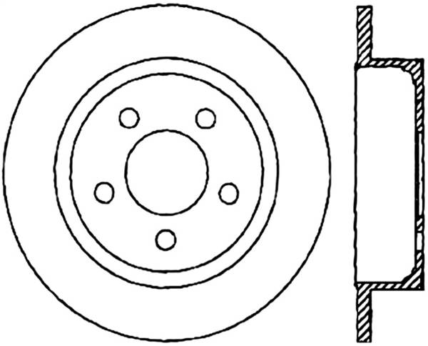 Stoptech - StopTech Sport Cross Drilled Brake Rotor Rear Right 128.67063R