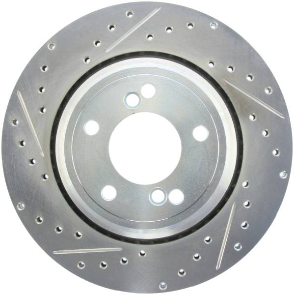 Stoptech - StopTech Select Sport Drilled and Slotted Brake Rotor; Rear Left