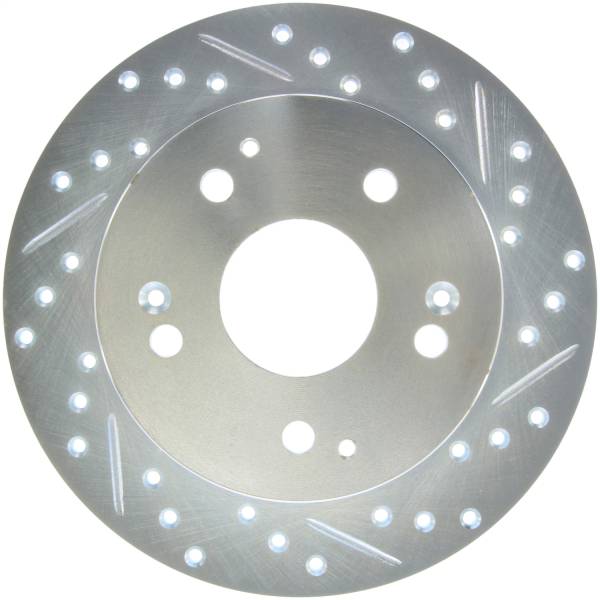 Stoptech - StopTech Select Sport Drilled &amp; Slotted Rotor - Rear Left - 227.40042L