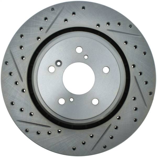 Stoptech - StopTech Select Sport Drilled and Slotted Brake Rotor; Front Right