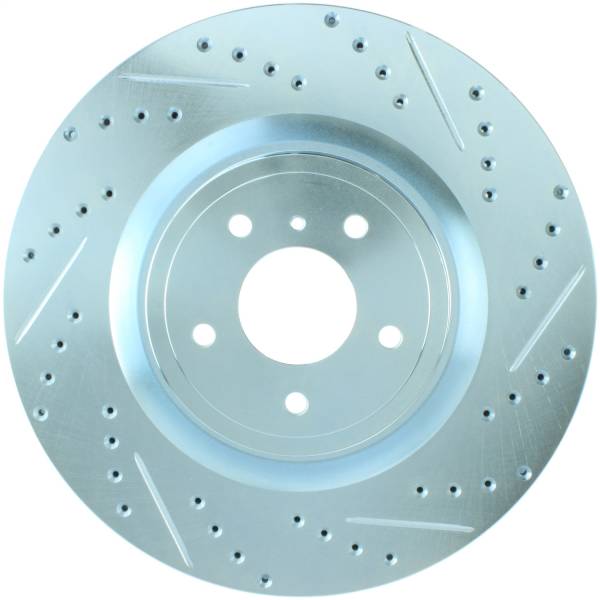 Stoptech - StopTech Select Sport Sport Nissan Slotted and Drilled Front Left Rotor - 227.42100L