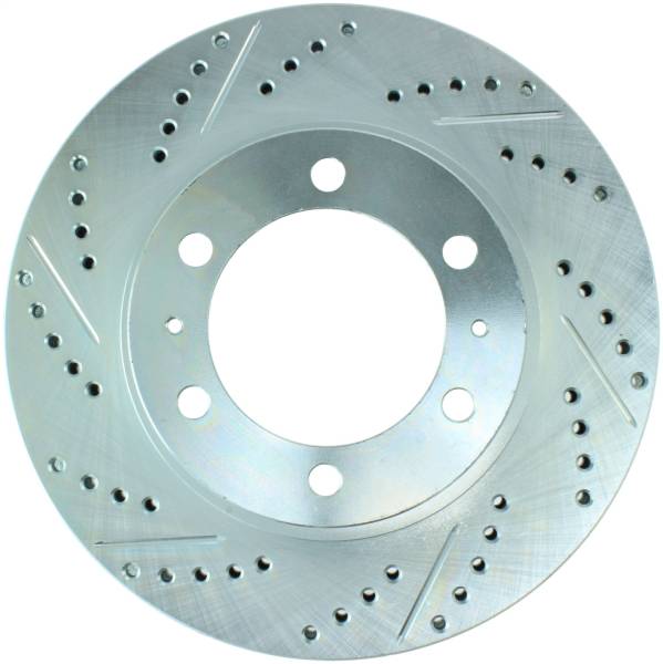 Stoptech - StopTech Select Sport 12-14 Toyota FJ Cruiser SportStop Slotted & Drilled Front Right Rotor - 227.44129R
