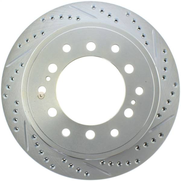 Stoptech - StopTech Select Sport Drilled and Slotted Brake Rotor; Rear Left