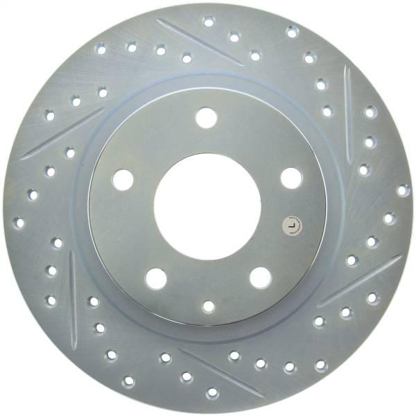 Stoptech - StopTech Select Sport Drilled and Slotted Brake Rotor; Rear Left