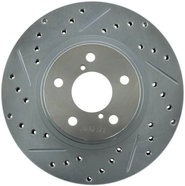 Stoptech - StopTech Select Sport 13-15 Subaru BRZ Slotted / Drilled Right Front Rotor - 227.47012R