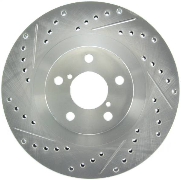 Stoptech - StopTech Select Sport 03-08 Subaru Forester Sport Slotted and Drilled Right Front Rotor - 227.47018R