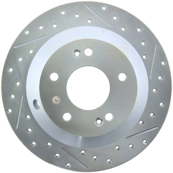 Stoptech - StopTech Select Sport Drilled and Slotted Brake Rotor; Rear Left