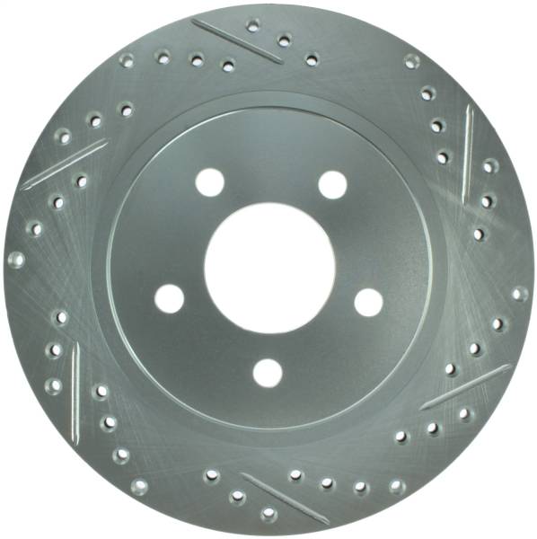 Stoptech - StopTech Select Sport 05-10 Ford Mustang GT Slotted and Drilled Rear Left Rotor - 227.61087L