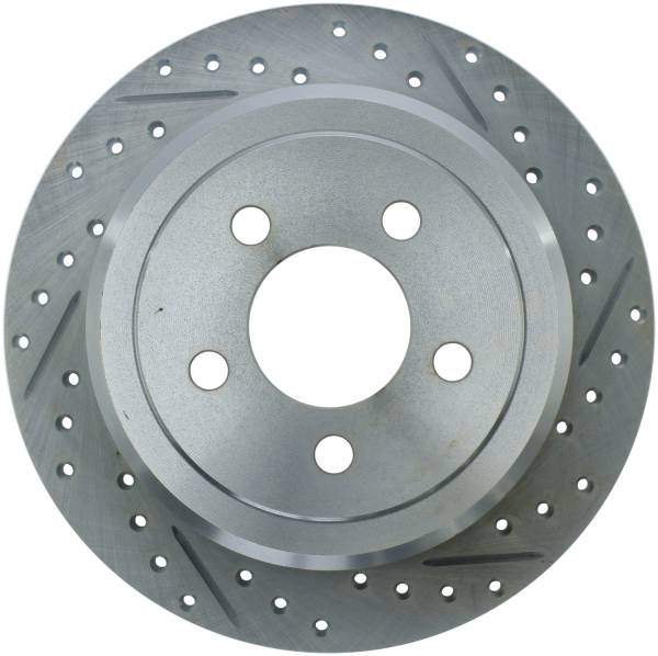 Stoptech - StopTech Select Sport Drilled and Slotted Brake Rotor; Rear Left